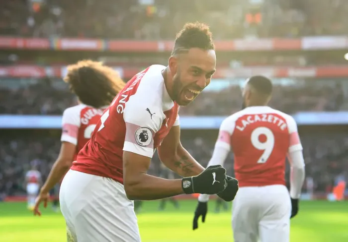 Framed Print : Aubameyang's Brace: Arsenal Overpowers Burnley in Premier League Clash Framed Print : Aubameyang's Brace: Arsenal Overpowers Burnley in Premier League Clash