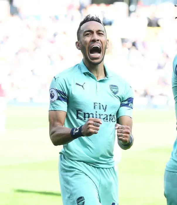 Framed Print : Aubameyang's Brace: Arsenal Secures Victory Over Burnley in Premier League Showdown
