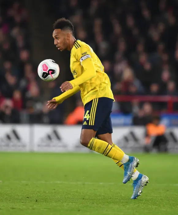 Framed Print : Aubameyang's Brilliant Performance: Arsenal's Victory Over Sheffield United, Premier League 2019-20