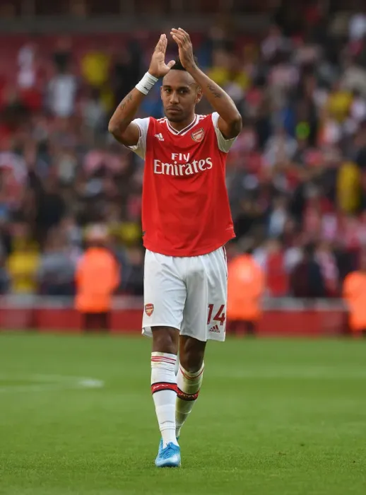 Framed Print : Aubameyang's Emotional Reaction: Arsenal vs. Tottenham (2019-20)