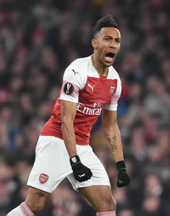 Framed Print : Aubameyang's Europa League Debut Goal: Arsenal's Victory over Stade Rennais