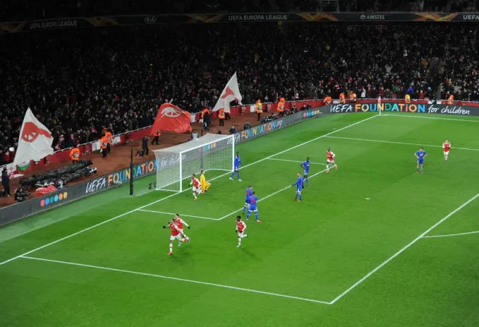 Framed Print : Aubameyang's Europa League Winner: Arsenal Overpowers Olympiacos