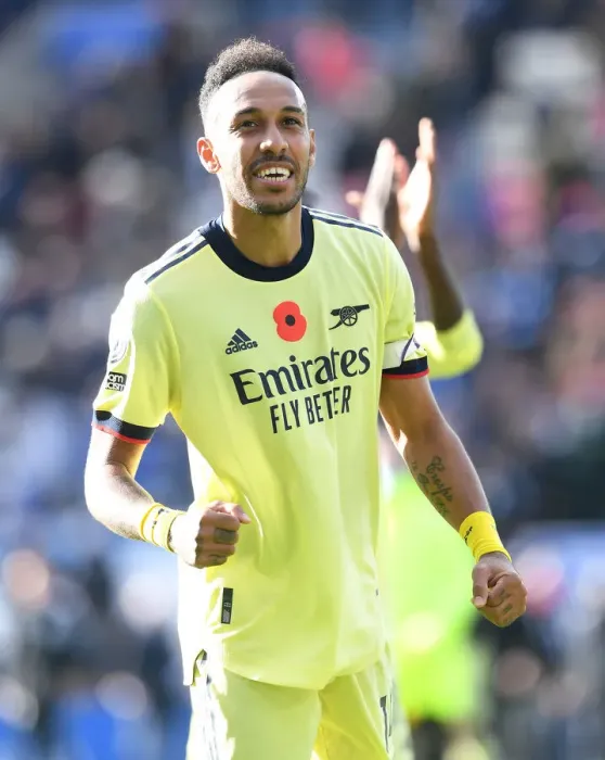 Framed Print : Aubameyang's Goal Celebration: Leicester City vs. Arsenal, 2021-22 Premier League Framed Print : Aubameyang's Goal Celebration: Leicester City vs. Arsenal, 2021-22 Premier League