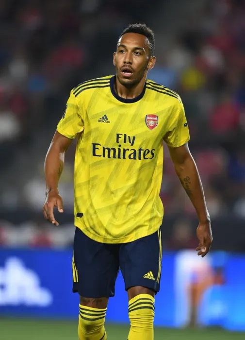 Framed Print : Aubameyang's Leadership: Arsenal vs. Bayern Munich in 2019 International Champions Cup Clash