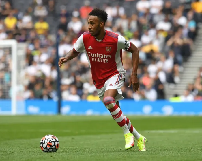 Framed Print : Aubameyang's Showdown at the New Stadium: Arsenal vs. Tottenham (2021-22) Framed Print : Aubameyang's Showdown at the New Stadium: Arsenal vs. Tottenham (2021-22)