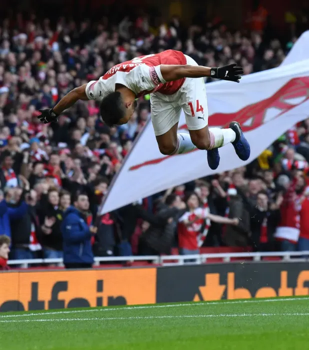 Framed Print : Aubameyang's Strike: Arsenal Takes the Lead Against Burnley Framed Print : Aubameyang's Strike: Arsenal Takes the Lead Against Burnley