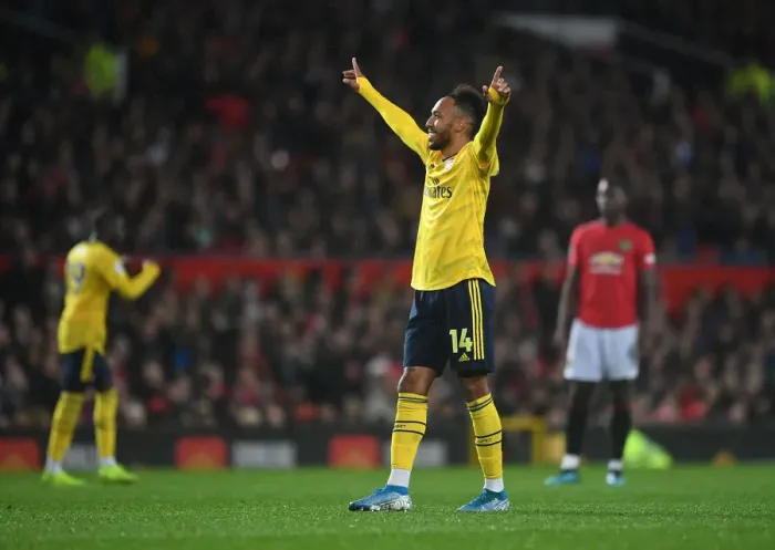 Framed Print : Aubameyang's Strike: Arsenal Takes the Lead Over Manchester United in the Premier League 2019-20 Framed Print : Aubameyang's Strike: Arsenal Takes the Lead Over Manchester United in the Premier League 2019-20