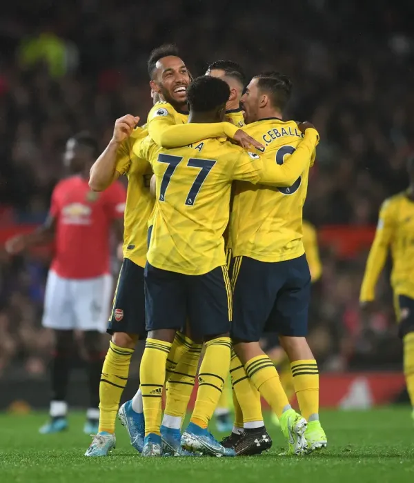 Framed Print : Aubameyang's Strike: Arsenal's Thrilling Victory over Manchester United in the Premier League 2019-20