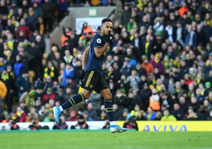 Framed Print : Aubameyang's Strike: Arsenal's Victory Over Norwich City in Premier League 2019-20 Framed Print : Aubameyang's Strike: Arsenal's Victory Over Norwich City in Premier League 2019-20