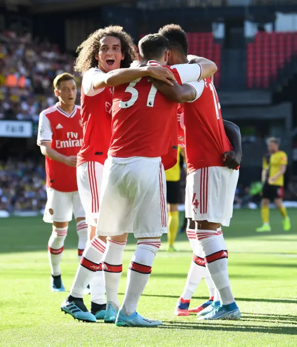 Framed Print : Aubameyang's Strike: Arsenal's Victory Over Watford in the 2019-20 Premier League Framed Print : Aubameyang's Strike: Arsenal's Victory Over Watford in the 2019-20 Premier League