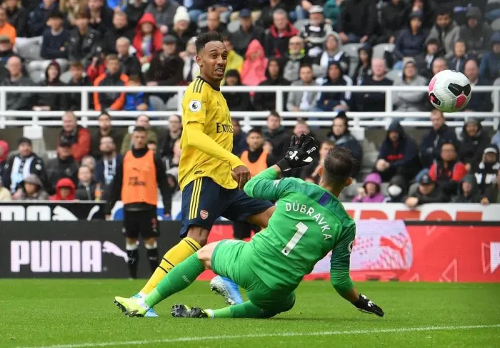 Framed Print : Aubameyang's Stunner: Dramatic Last-Gasp Win for Arsenal against Newcastle in Premier League Thriller Framed Print : Aubameyang's Stunner: Dramatic Last-Gasp Win for Arsenal against Newcastle in Premier League Thriller