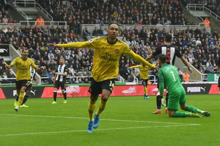Framed Print : Aubameyang's Stunning Goal: Arsenal Kick Off 2019-20 Season with 1-0 Win Over Newcastle Framed Print : Aubameyang's Stunning Goal: Arsenal Kick Off 2019-20 Season with 1-0 Win Over Newcastle