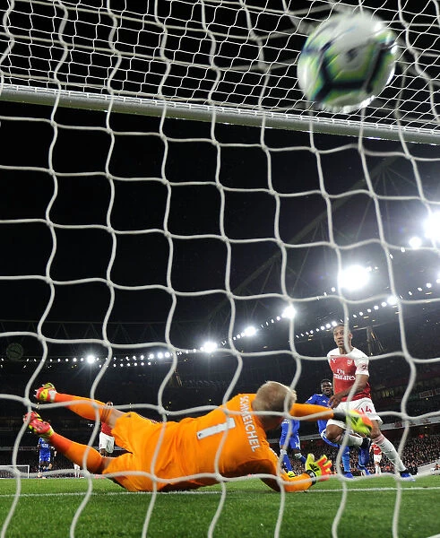 Aubameyang's Stunning Goal: Arsenal's Victory Over Leicester, Premier League 2018-19 - Aubameyang Scores Past Schmeichel