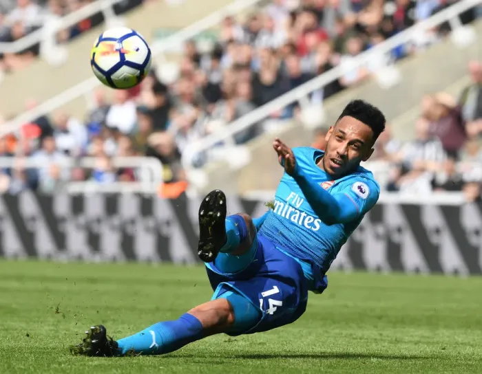 Framed Print : Aubameyang's Thrilling Goal: Arsenal Edge Newcastle United in Premier League Showdown, 2017-18 Framed Print : Aubameyang's Thrilling Goal: Arsenal Edge Newcastle United in Premier League Showdown, 2017-18