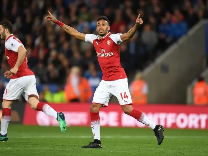 Framed Print : Aubameyang's Thrilling Goal: Arsenal's Premier League Victory at Leicester City (2017-18) Framed Print : Aubameyang's Thrilling Goal: Arsenal's Premier League Victory at Leicester City (2017-18)