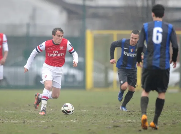 Framed Print : Austin Lipman (Arsenal). Inter Milan U19 0: 1 Arsenal U19. NextGen Series. Last 16