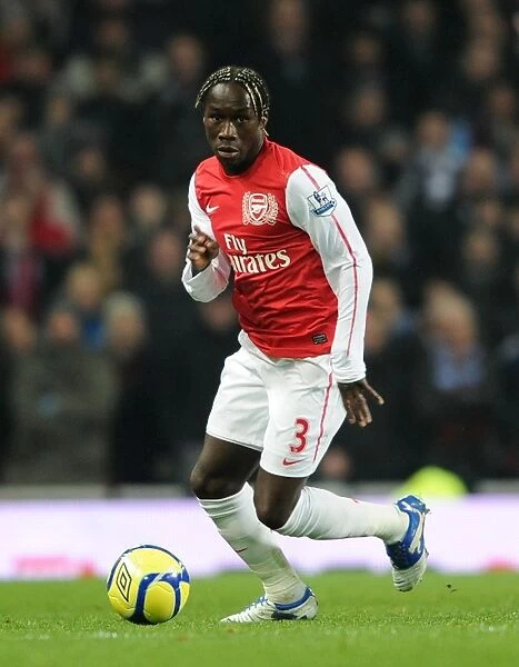 Bacary Sagna: In Action for Arsenal against Aston Villa, FA Cup 2011-12
