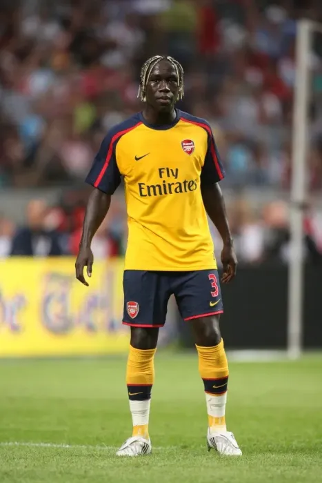 Framed Print : Bacary Sagna in Action for Arsenal Against Seville at the Amsterdam Tournament, 2008