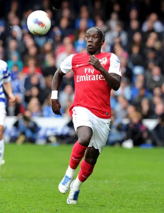 Framed Print : Bacary Sagna in Action: Arsenal vs. Queens Park Rangers, Premier League 2011-2012