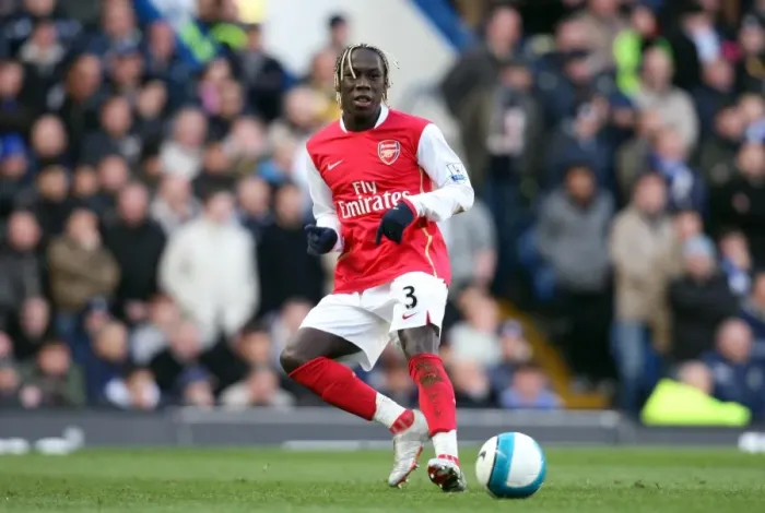Framed Print : Bacary Sagna in Action: Arsenal vs. Chelsea, 23 / 3 / 08