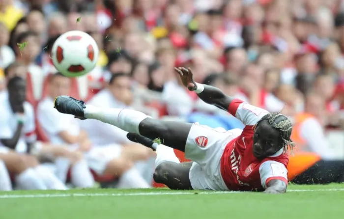 Framed Print : Bacary Sagna in Action: Arsenal's Pre-Season Victory over Celtic (3-2), Emirates Cup, Emirates Stadium