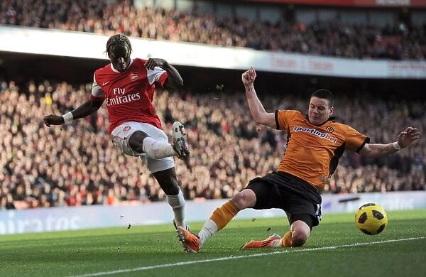 Bacary Sagna (Arsenal) Adam Hammill (Wolves). Arsenal 2: 0 Wolverhampton Wanderers