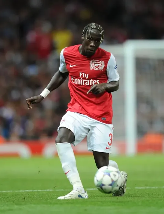 Framed Print : Bacary Sagna (Arsenal). Arsenal 1: 0 Udinese. UEFA Champins League Qualifying Round, 1st leg Framed Print : Bacary Sagna (Arsenal). Arsenal 1: 0 Udinese. UEFA Champins League Qualifying Round, 1st leg