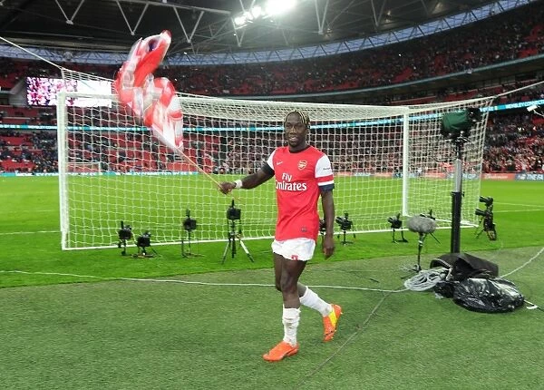 Bacary Sagna (Arsenal) after the match. Arsenal 1: 1 Wigan Athletic. 4: 2 after penalties