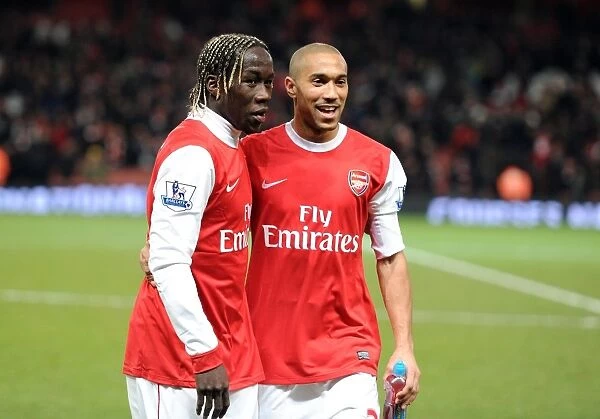 Bacary Sagna and Gael Clichy (Arsenal). Arsenal 3: 1 Chelsea. Barclays Premier League