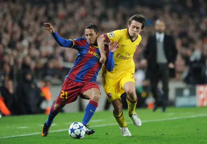 Framed Print : Barcelona's Triumph over Arsenal: Rosicky vs Adriano in the 2011 UEFA Champions League (3-1) Framed Print : Barcelona's Triumph over Arsenal: Rosicky vs Adriano in the 2011 UEFA Champions League (3-1)