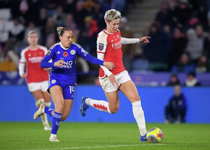 Framed Print : Battle in the Barclays Women's Super League: Leicester City vs. Arsenal FC Framed Print : Battle in the Barclays Women's Super League: Leicester City vs. Arsenal FC