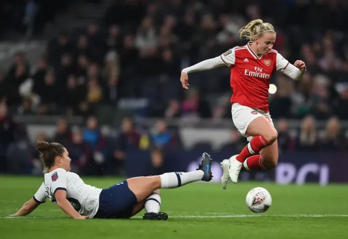 Framed Print : Battle of the Capital: Tottenham Hotspur vs. Arsenal - FA Women's Super League Clash