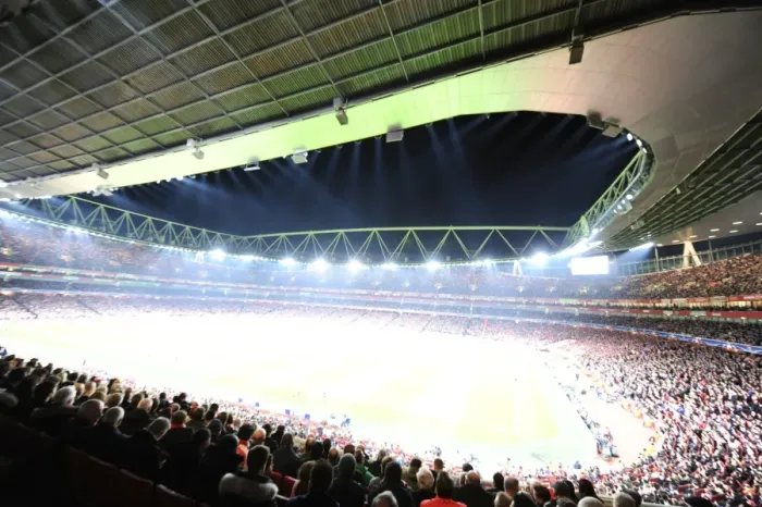 Framed Print : Battle of the Champions: Arsenal FC vs. FC Bayern Munich under the Emirates Lights Framed Print : Battle of the Champions: Arsenal FC vs. FC Bayern Munich under the Emirates Lights