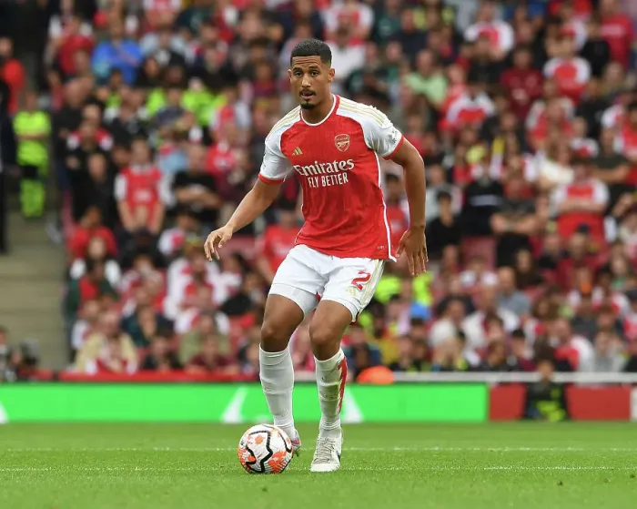 Framed Print : Battle at the Emirates: Arsenal vs. Tottenham - Saliba's Premier League Showdown (2023-24)
