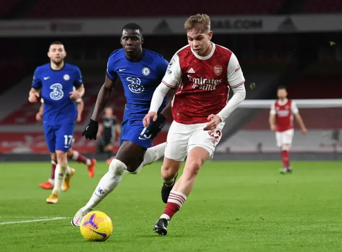 Framed Print : Battle of Emirates: Smith Rowe vs. Zouma - Arsenal vs. Chelsea (2020-21)