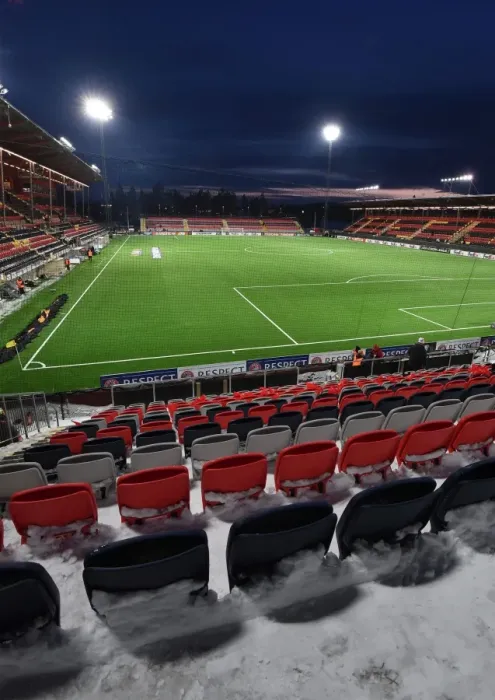 Framed Print : Battle of the Europa League: Ostersunds FK vs. Arsenal at Jamtkraft Arena, 2017-18