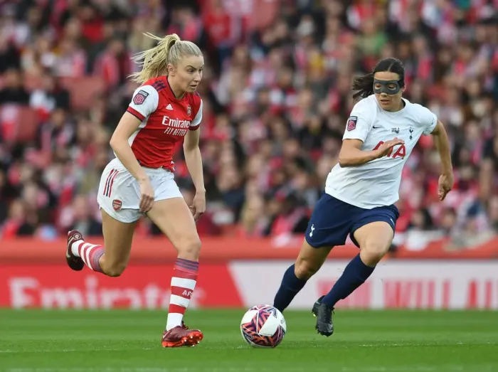 Framed Print : Battle for FA WSL Supremacy: Arsenal Women vs. Tottenham Hotspur (2021-22)