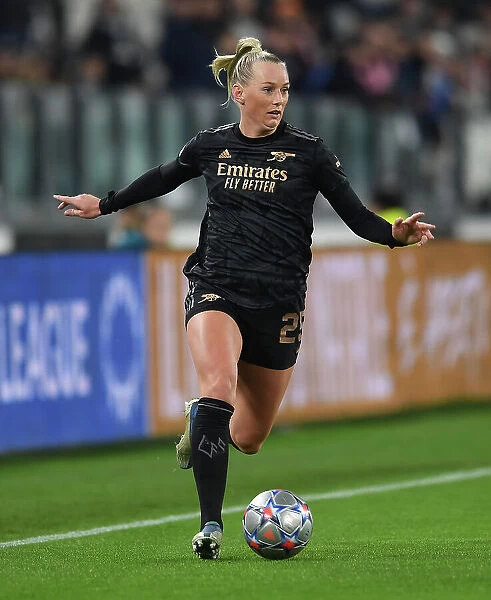 Battle in Group C: Stina Blackstenius Fights for Arsenal in Juventus vs. Arsenal UEFA Women's Champions League Match, 2022
