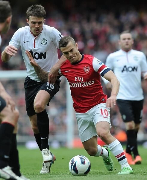 Battle in the Midfield: Jack Wilshere vs Michael Carrick, Arsenal vs Manchester United, Premier League 2012-13