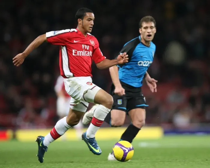 Framed Print : The Battle of Midfield: Walcott vs. Petrov - Aston Villa's Double Strike against Arsenal, November 2008 Framed Print : The Battle of Midfield: Walcott vs. Petrov - Aston Villa's Double Strike against Arsenal, November 2008