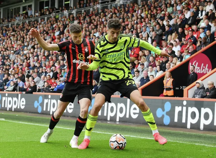 Framed Print : Battle for Possession: AFC Bournemouth vs. Arsenal FC - Premier League 2023-24 Framed Print : Battle for Possession: AFC Bournemouth vs. Arsenal FC - Premier League 2023-24