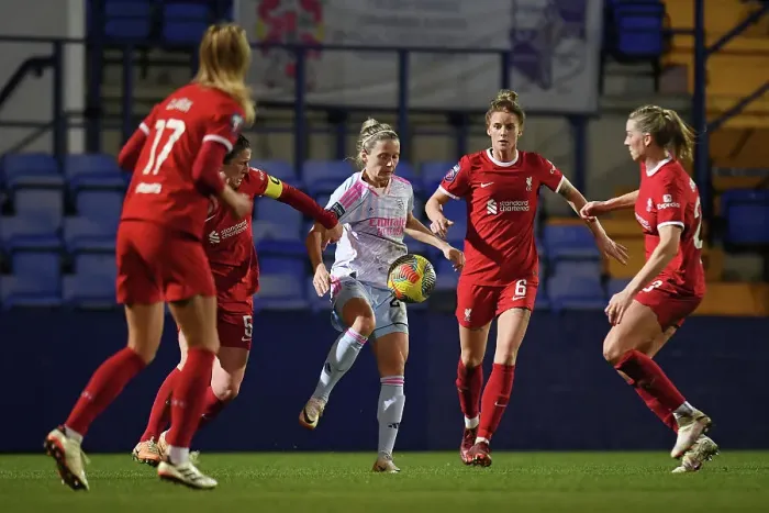 Framed Print : Battle for Possession: Liverpool Women vs. Arsenal Women - Barclays WSL (2023-24) Framed Print : Battle for Possession: Liverpool Women vs. Arsenal Women - Barclays WSL (2023-24)