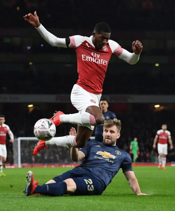 Framed Print : A Battle of Wings: Maitland-Niles vs Shaw - Arsenal vs Manchester United, FA Cup Fourth Round Framed Print : A Battle of Wings: Maitland-Niles vs Shaw - Arsenal vs Manchester United, FA Cup Fourth Round