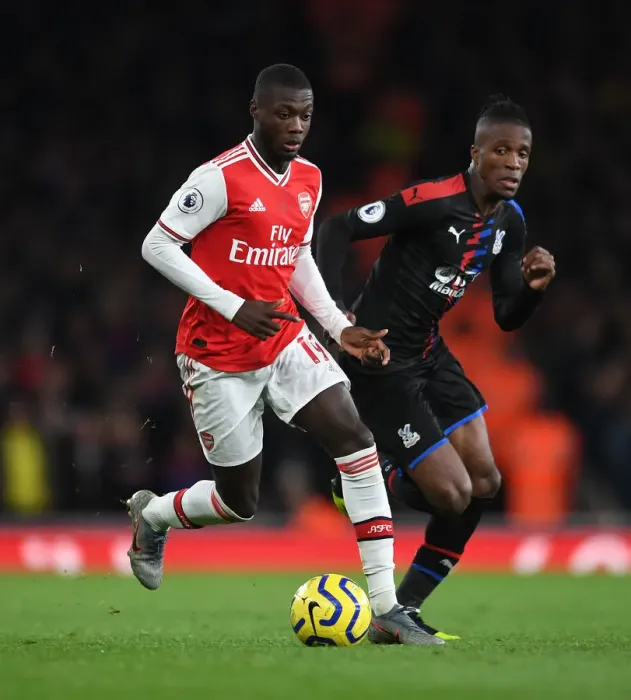 Framed Print : Battle of the Wings: Pepe vs Zaha - Arsenal vs Crystal Palace Rivalry in Premier League Framed Print : Battle of the Wings: Pepe vs Zaha - Arsenal vs Crystal Palace Rivalry in Premier League