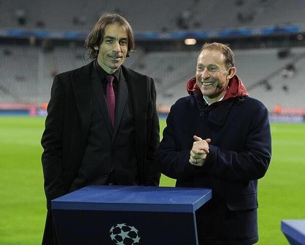 Former Bayern Munich and Arsenal Stars, Robert Pires and Jean-Pierre Papin, Reunited Before Champions League Clash in Munich