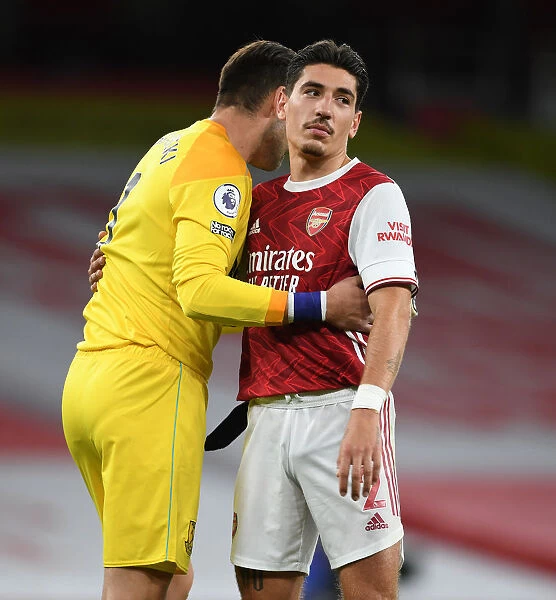 Bellerin and Fabianski: A Heartfelt Embrace After Intense Arsenal vs. West Ham Match (2020-21)