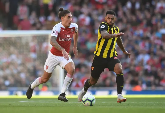 Framed Print : Bellerin vs. Gray: An Intense Arsenal-Watford Clash at the Emirates Framed Print : Bellerin vs. Gray: An Intense Arsenal-Watford Clash at the Emirates