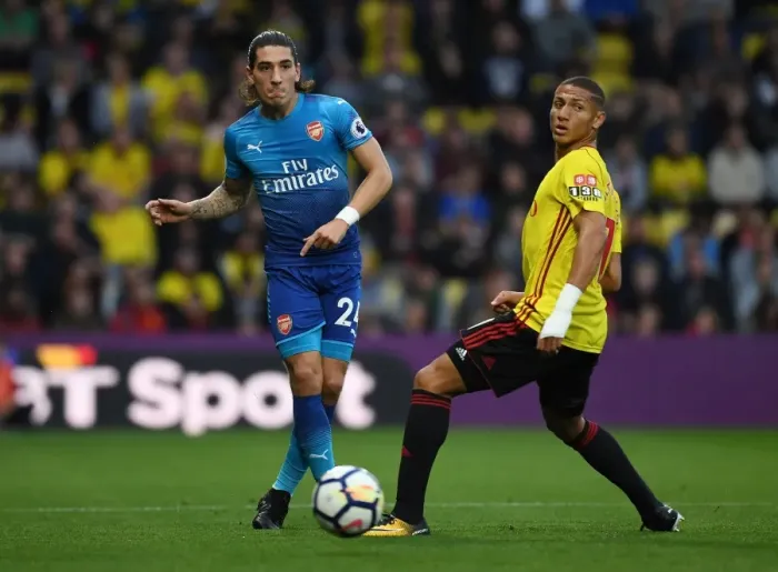 Framed Print : Bellerin vs Richarlison: Intense Battle in Watford v Arsenal Premier League Clash Framed Print : Bellerin vs Richarlison: Intense Battle in Watford v Arsenal Premier League Clash