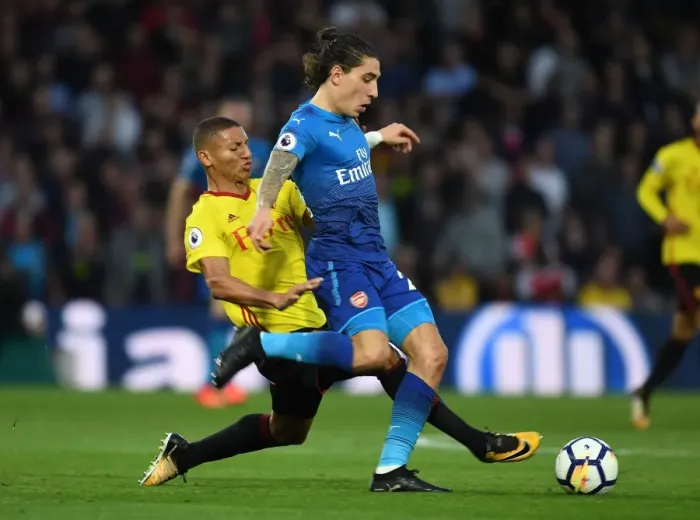 Framed Print : Bellerin vs. Richarlison: A Premier League Showdown at Vicarage Road Framed Print : Bellerin vs. Richarlison: A Premier League Showdown at Vicarage Road