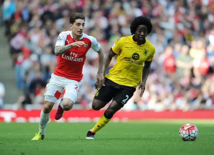 Framed Print : Bellerin vs Sanchez: Clash of the Titans in Arsenal vs Aston Villa (2015-16) Framed Print : Bellerin vs Sanchez: Clash of the Titans in Arsenal vs Aston Villa (2015-16)